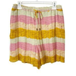 Scotch Soda Pleated Shorts Women’s Size Medium High Rise Pink Stripe